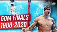 All Olympic finals in men's 50m freestyle! 🏊🏼‍♂️🥇