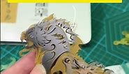 metalkitor 3D metal mechanical tiger with wings mythical creature model kit