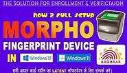 aadhar morpho mtop100 fingerprint scanner full setup with window 10-11 driver #mtop100 #morpho #ecmp