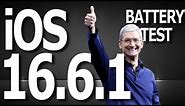 iOS 16.6.1 iPhone Battery Test / Battery Drain Test