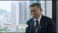 Taiwan Presidential Contender Ko on Cross-Strait Relations