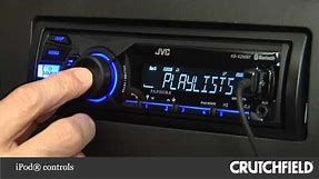 JVC KD-X250BT Car Digital Media Receiver Display and Controls Demo | Crutchfield Video