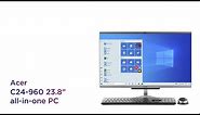 Acer C24-960 23.8" All-in-One PC - 1 TB HDD, Silver | Product Overview | Currys PC World