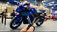 2024 Yamaha R15 V4.0 Racing Blue New Model : Detailed Walkaround Review | New Colour & Changes