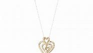 10k Yellow Gold Diamond Heart Pendant Necklace (1/4cttw, I-J Color, I2-I3 Clarity), 18