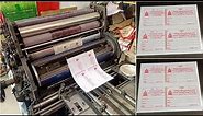 Temple receipt book printing by hamada 800 offset printing machine // Receipt book printing process