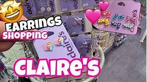 SHOPPING for EARRINGS at CLAIRE'S