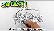 How to draw a flower crown | Easy Drawings