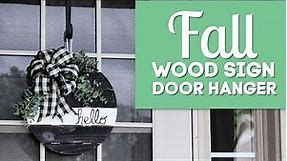 Fall Wood Sign Door Hanger