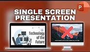 How to show a PowerPoint presentation on only one monitor - PowerPoint for Mac