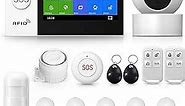 Home Security System, Wireless 4G WiFi Alarm System with 1080p Surveillance Camera, 4.3" Touch Screen Home Burglar Alarm Compatible with Alexa Google Home