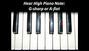 Hear Piano Note - High G Sharp or A Flat