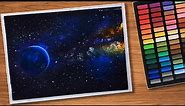 Soft Pastel Drawing Galaxy: A Step-by-Step Tutorial
