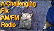 Vintage Sunmark AM FM Transistor Radio Repair A Tough One To Diagnose