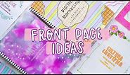 FRONT PAGE DESIGN for SCHOOL PROJECT 💘 AESTHETIC COVER PAGE IDEAS 💘 JOURNAL FIRST PAGE DESIGN