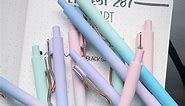 You know I love a cute gel pen! These have an adorable barrel with a super smooth finish and my guess is they’re a 0.5mm gel pen! Perfect desktop accessories! | Memories By Meyers