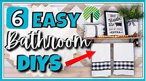 6 EASY DOLLAR TREE DIY Bathroom Decor IDEAS & HACKS! Favorite QUICK & EASY Crafts on A BUDGET! Bath
