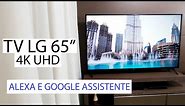 SMART TV LG 65" 4K UHD AI THINQ COM ALEXA E GOOGLE ASSISTENTE - 65UN7310PSC