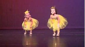 Adorable and funny two year old dance recital. "You Are My Sunshine"