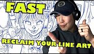 Extract your line art from a flat jpeg in seconds!!