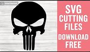 Punisher Skull Svg Free Cut File for Cricut