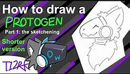 How to draw a protogen (Part 1/2 short version)