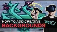 How To Do Graffiti Backgrounds Tutorial | Pt.1 (Full Process) | Kingspray Graffiti VR