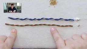 How to Add a Clasp to Two Bead Herringbone Rope