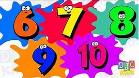 Numbers Counting 6 to 10. Let's learn to count!