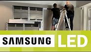 Installation Samsung The Wall IA016B LED-All-in-One Full-HD-Paket 146" im Zeitraffer