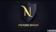 N Logo Design I Letter-n-luxury-logo I Adobe Illustrator Tutorial