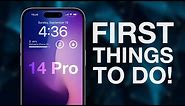 iPhone 14 Pro: First things you MUST do! (change these settings)