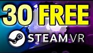 MASSIVE List Of FREE Steam VR Games!