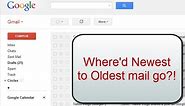 Gmail's oldest to newest messages - where did it go? #DailyTaskWizTips