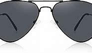 Bencaley Polarized Sunglasses for Women Men UV400 Classic Large Metal Sun Glasses UV Protection