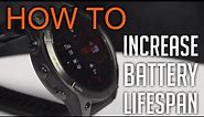 How to get more battery lifespan with Garmin Epix 2