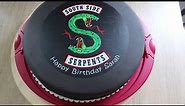 South Side Serpents Riverdale Torte Fondant Bithday Cake