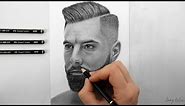 DRAWING A MAN WITH BEARD