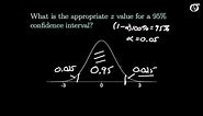Finding the Appropriate z Value for the Confidence Interval Formula (Using a Table)