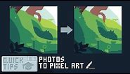 How to turn Vectors and Photos into Pixel Art! (Quick Tips)