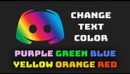 How To Add Color To Text In Discord (Use Text Color In Chat Message)