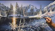 "Winter morning" Acrylic painting. Artist - Viktor Yushkevich. #160