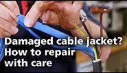 Repair damaged wires with coloured heat shrink tubing #6