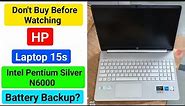 hp laptop 15s intel pentium silver n6000 | hp pentium quad core laptop review