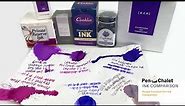 Monthly Ink Comparison: 6 Purple Fountain Pen Inks