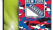 Head Case Designs Officially Licensed NHL Camouflage New York Rangers Soft Gel Case Compatible with Apple iPhone 15 Plus