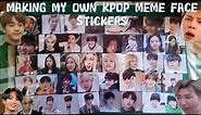 ✂️MAKING MY OWN KPOP MEME STICKERS | DIY KPOP MEME STICKERS