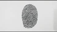 HOW TO DRAW FINGERPRINT STEP BY STEP l EASY DRAWING TUTORIAL