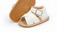 Meckior Baby Girl Sandals Infant Summer Soft Sole Shoe Anti-Slip Crib Shoes 0-18 Months