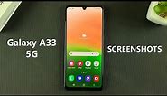 Samsung Galaxy A33 5G: How To Take Screenshots